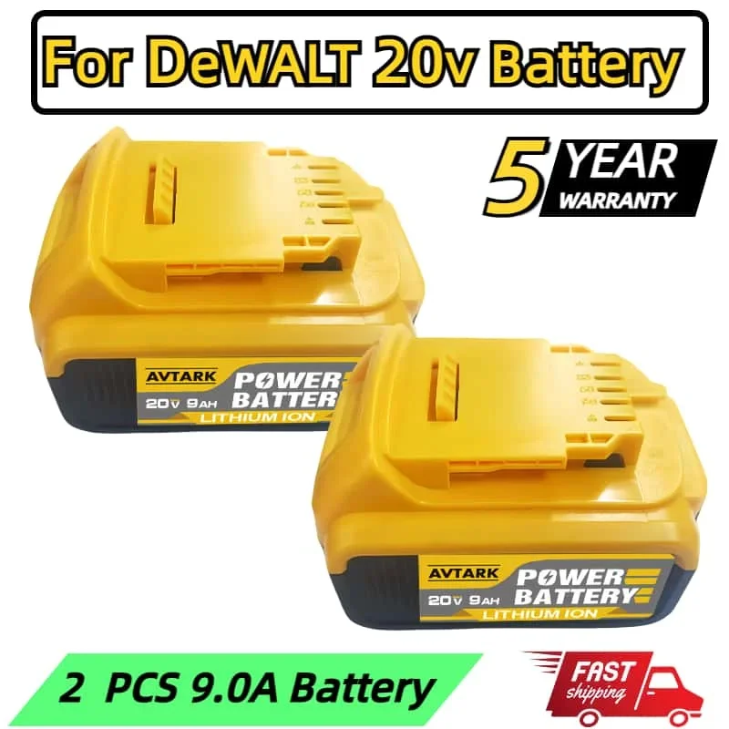 

100%New For Dewalt battery12000mAh DCB200 20V Compatible power Tools 18V rechargeable electric tool Lithium batteries 20V 18Volt