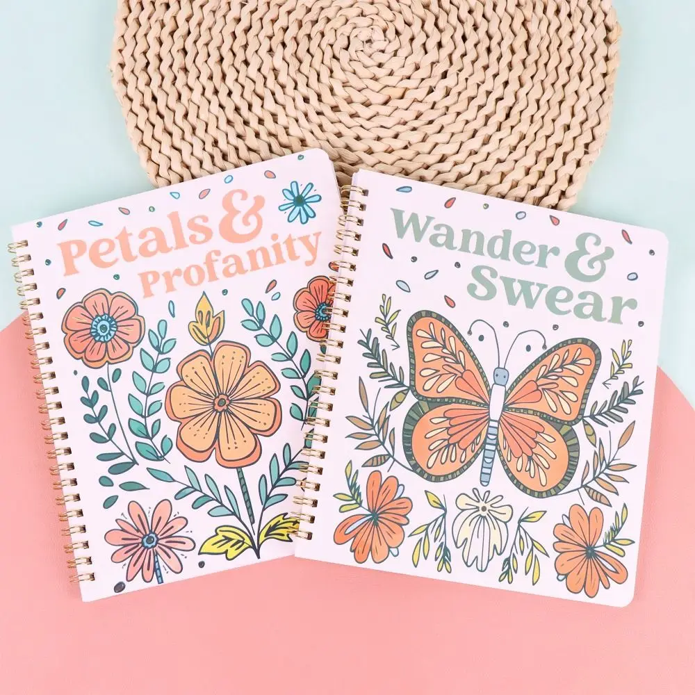 Floral Patterns Adult Coloring Book Funny Dirty Word Relaxation Swear Words Painting Books Stress Relief Creative Graffiti Book