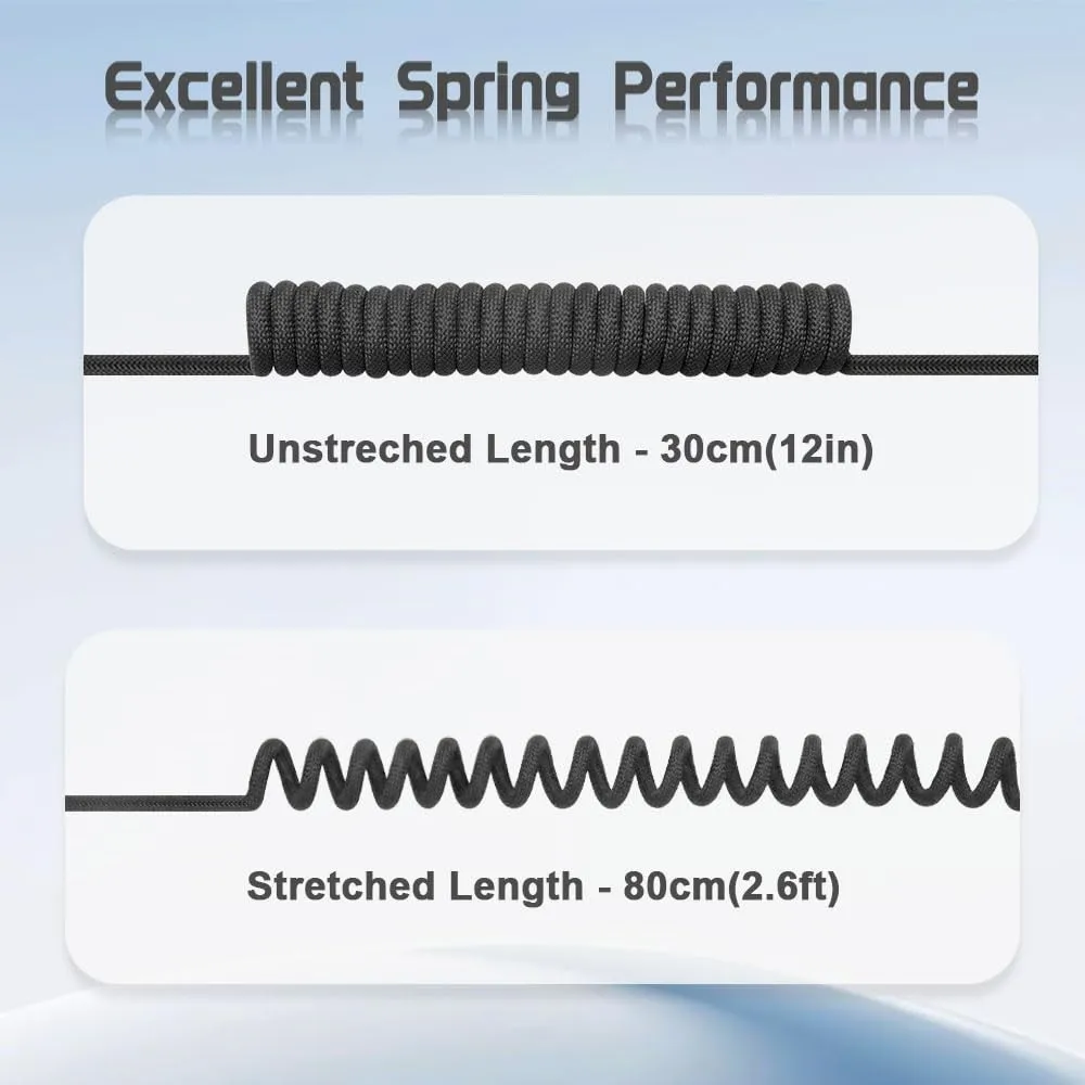 

Rotatable Low-Profile XLR 3 Pin Male to Female Ultra-Flexible Coiled Cable