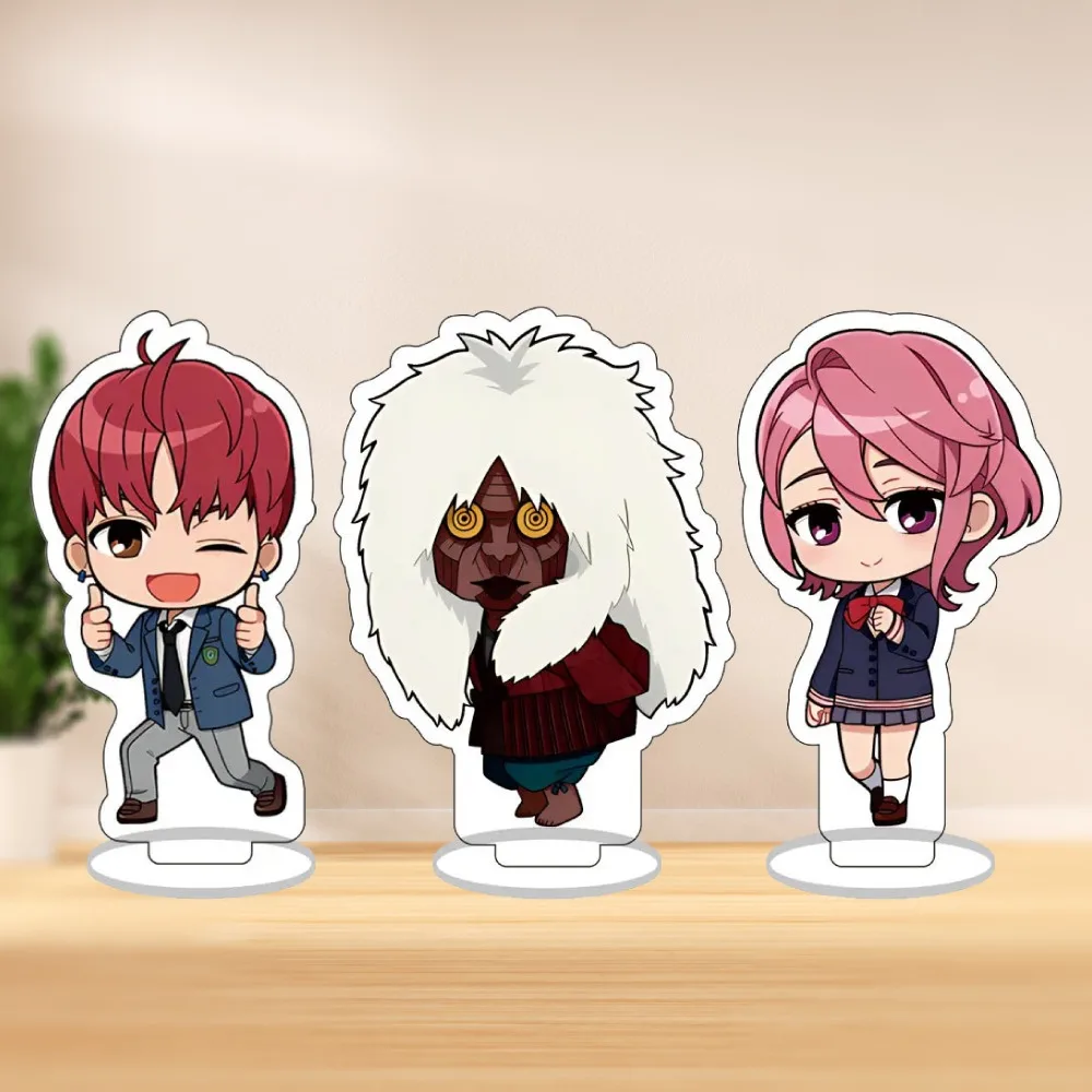 

Diy Custom Dandadan Figure Role Show Acrylic Stand Model Plate Q Version Two-dimensional Cute Cartoons Desktop Ornament Gifts