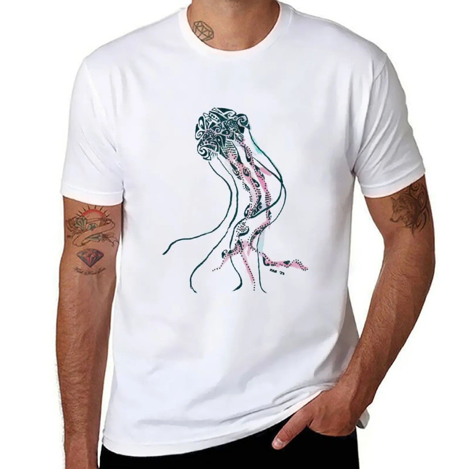 

Jellyfish Color T-Shirt man t shirt luxury t shirts designer T-Shirt