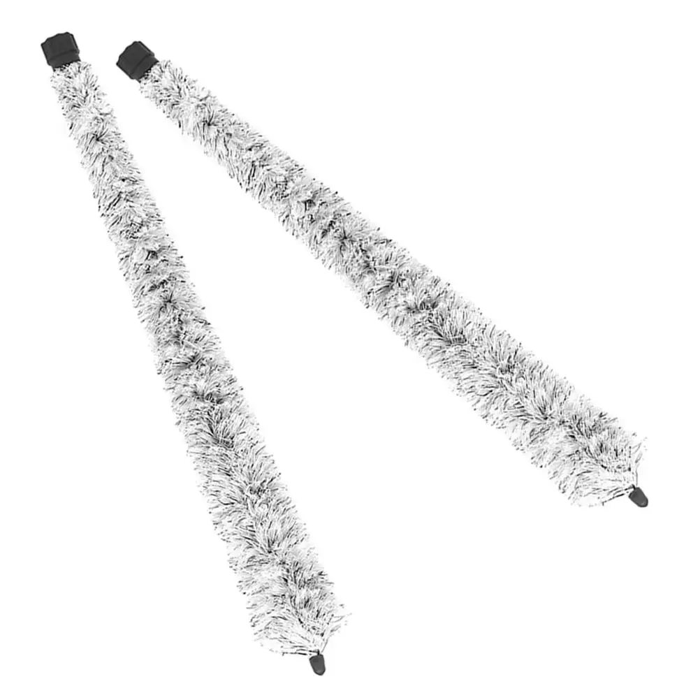 

2 Pcs Cleaning Brush Alto Maintenance Music Instruments Cleaning Brush Tools Black White Cotton Thread Instrument Care Kit