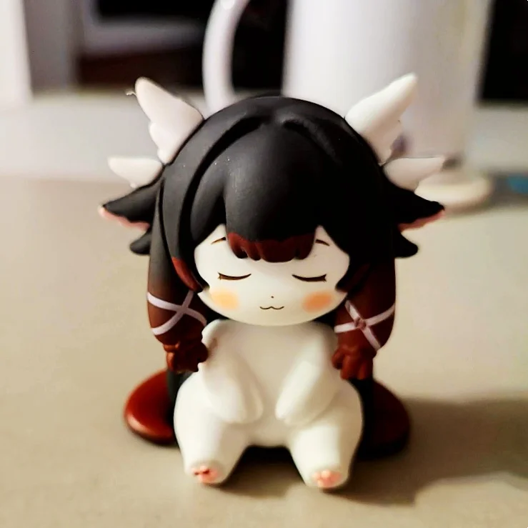 Genshin Impact Columbina Cat Chibi Figure Pvc Model Statue Game Peripheral Desktop Decor For Adult Game Fans Collection Gift