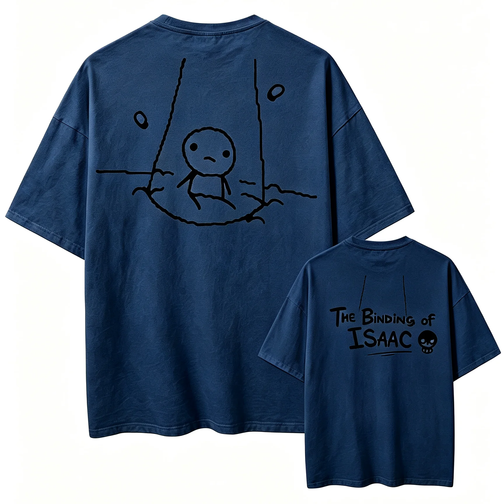 Vintage The Binding of Isaac Graphic T Shirt Men Women Indie Game Print Short Sleeve Tee Unisex Casual Streetwear Oversized Tops