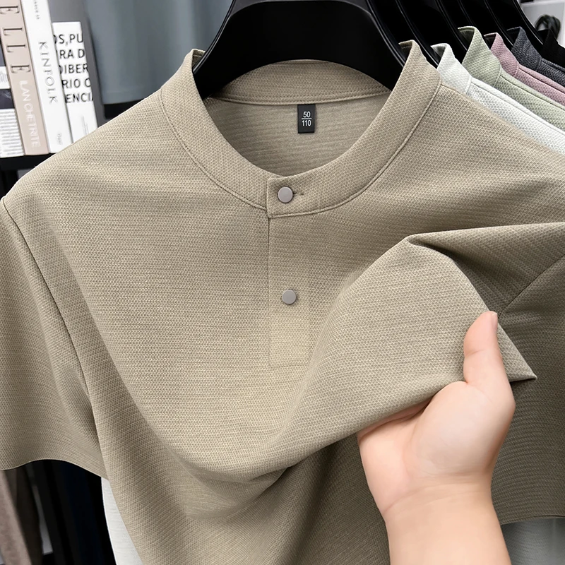 Classic Men's Summer Linen Old Money Style Relaxed Fit Breathable Round Neck Short Sleeve Ultra Soft Lightweight Comfort T-shirt