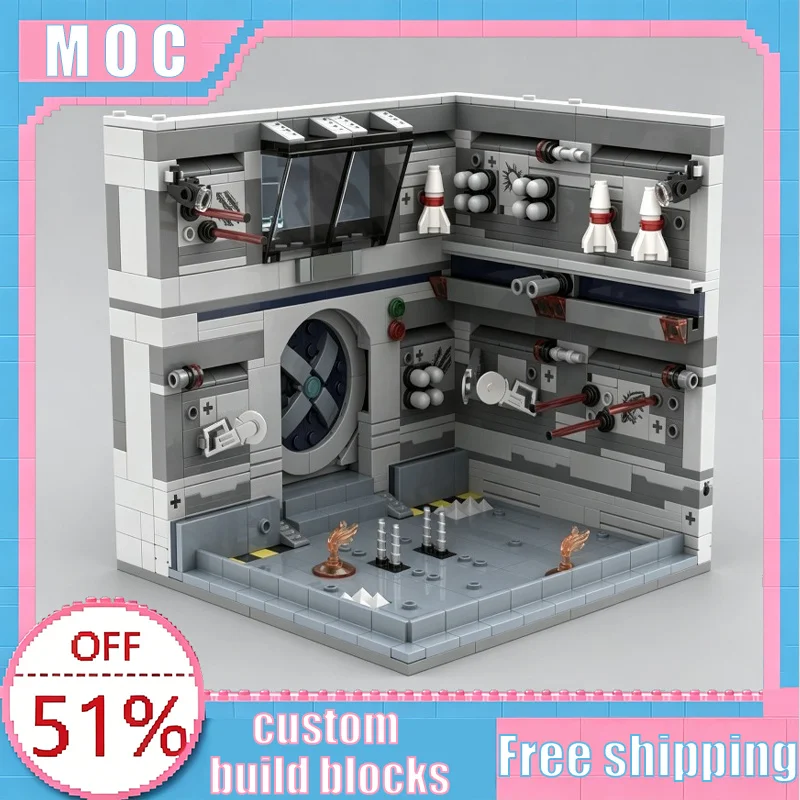 

612 PCS X‑Men Danger Room Superhero Training Scene MOC Diorama Model DIY Assembly Building Blocks Educational Toy Birthday Gift