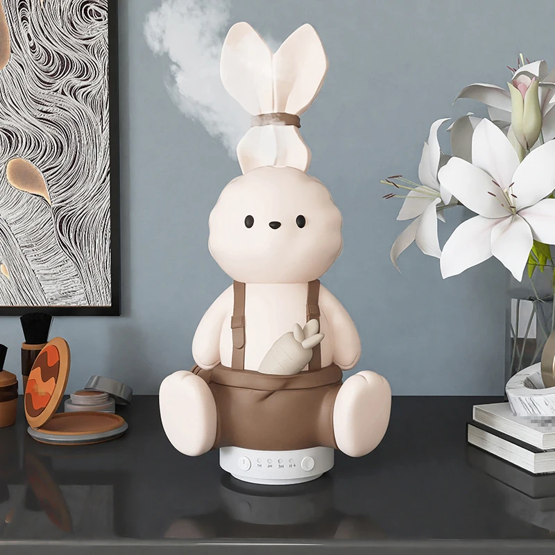 Rabbit Aromatherapy Machine Decoration, Living Room Decoration, Bedroom Entrance Humidifier, Valentine's Day Gift for Girl