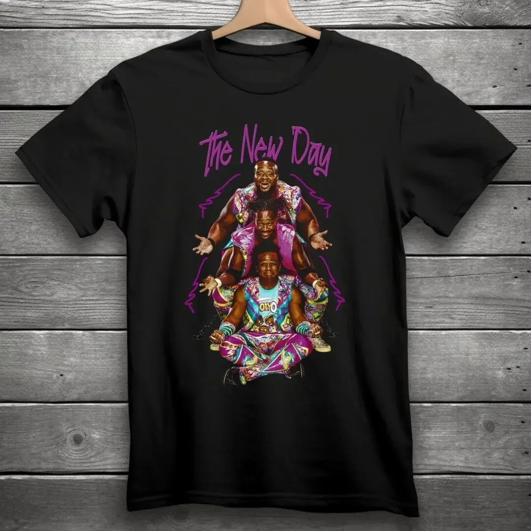 The New Day Wrestling T-Shirt  Black WWE