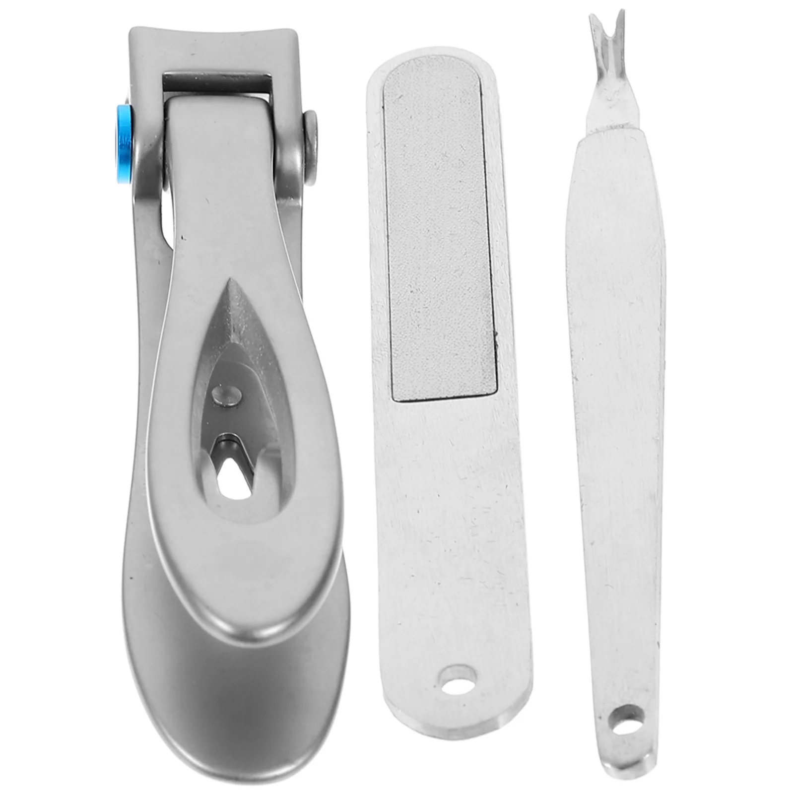 

3Pcs Nail Clippers Stainless Steel Manicure Set Durable Ergonomic Design Nail Trimmer Finger Manicure