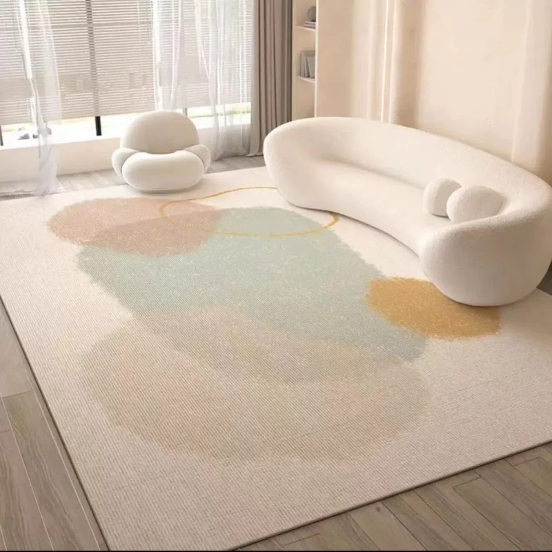Large Living Room Carpet Soft Fluffy Comfortable Floor Mat Bedroom Carpets Minimalist Geometric Pattern Rug Home Decoration Rugs