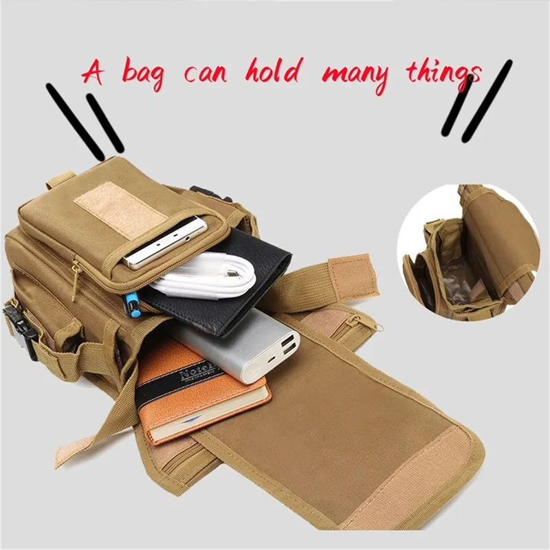 Leg Bag Camouflage Riding Locomotive Portable Multifunctional Leggings Bag Sports Hanging Waist Bag