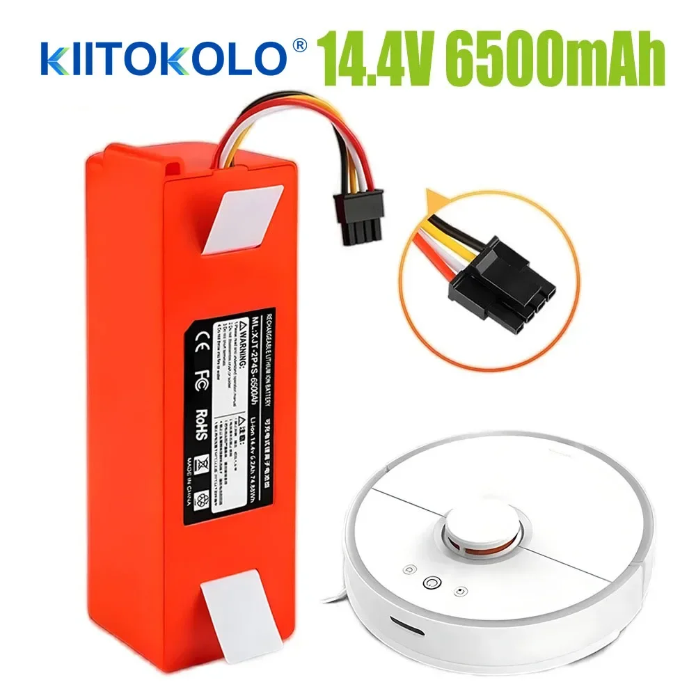 

100% Original BRR-2P4S-5200S Robotic Vacuum Cleaner Replacement Battery For Xiaomi Roborock S55 S60 S65 S50 S51 S5 MAX S6 Parts