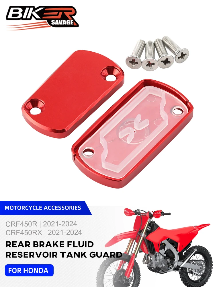AliExpress SAVAGE 2024 Front Brake Clutch Reservoir Cover For HONDA CRF450R CRF450RX 2021-2023 Motorcycle Oil Fluid Cap Dirt Bike CRF 450R 450RX