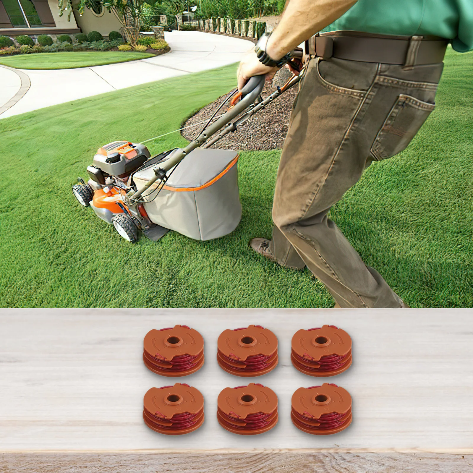 

Для Worx WA0007 для WG105 WG106 WG108 WG112 WG113 WG115 WG116 WG119 Сменная катушка премиум-класса с 6-линейными катушками