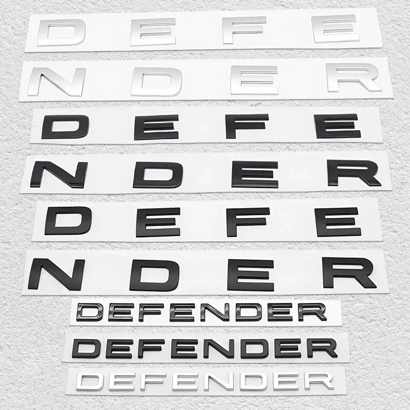 

3D ABS Range Rover Car Bonnet Letters Logo Badge Emblem Sticker Accessories For Land Rover Discovery Defender Sport Evoque HSE.