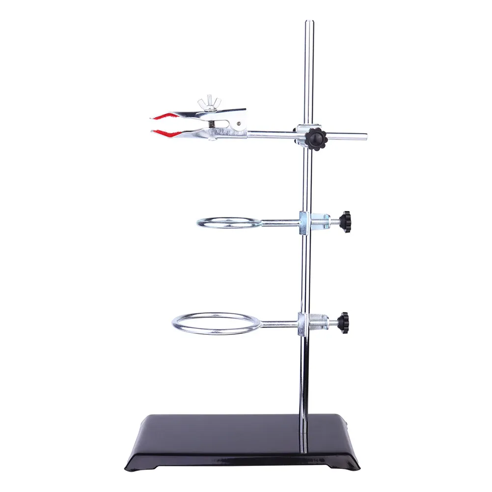 Clamp Stand Ring Stand Laboratory Equipment Support Stable Iron Stainless Steel Chemistry Lab Metalware Experimental Use