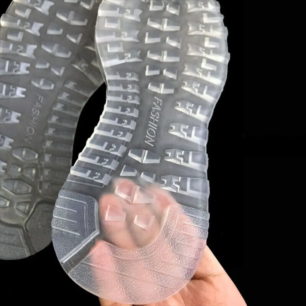 1 pasang sepatu pengganti DIY antiselip dengan sol karet tebal untuk perbaikan tambalan karet antiaus