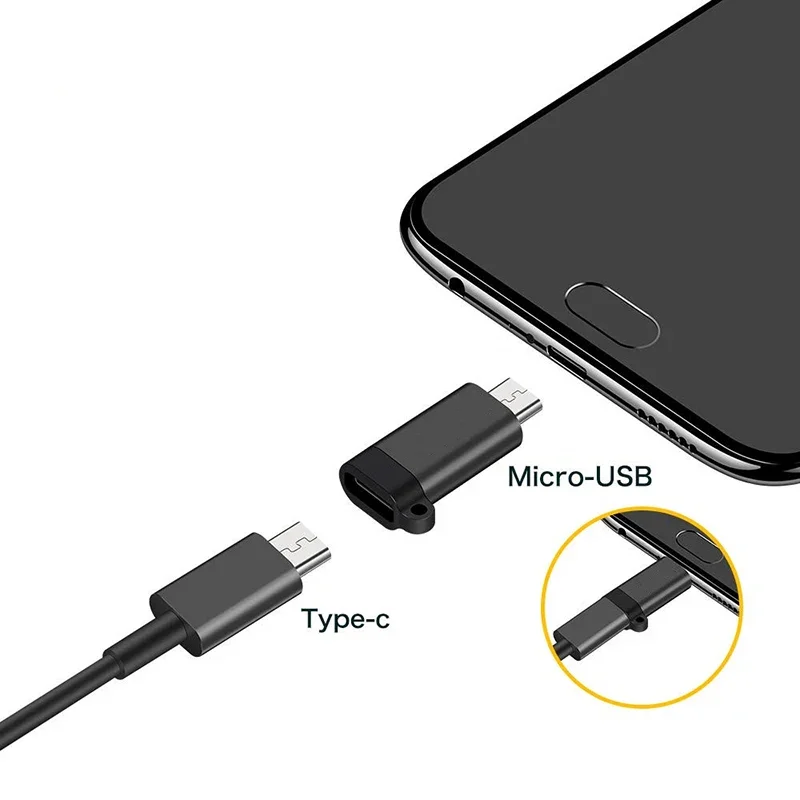 1 PCS Tipo C Fêmea para Micro USB Cabo de Carregamento Adaptador Conversor Para Xiaomi Redmi Huawei Samsung Android Phone