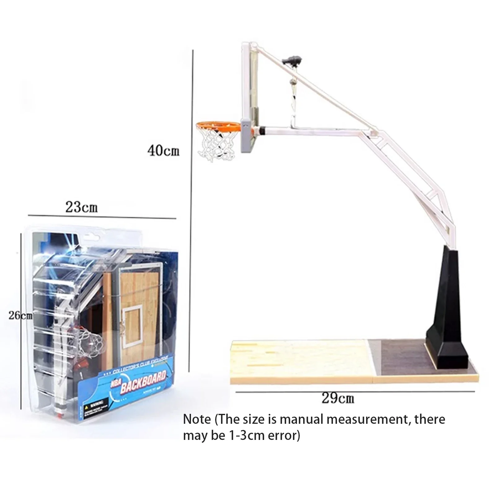 Support de basket-ball de simulation en PVC, cerceau de haute qualité, modèle de scène facile à assembler, jouet adapté à 6 en effet, cadeau de figurine, 1/12