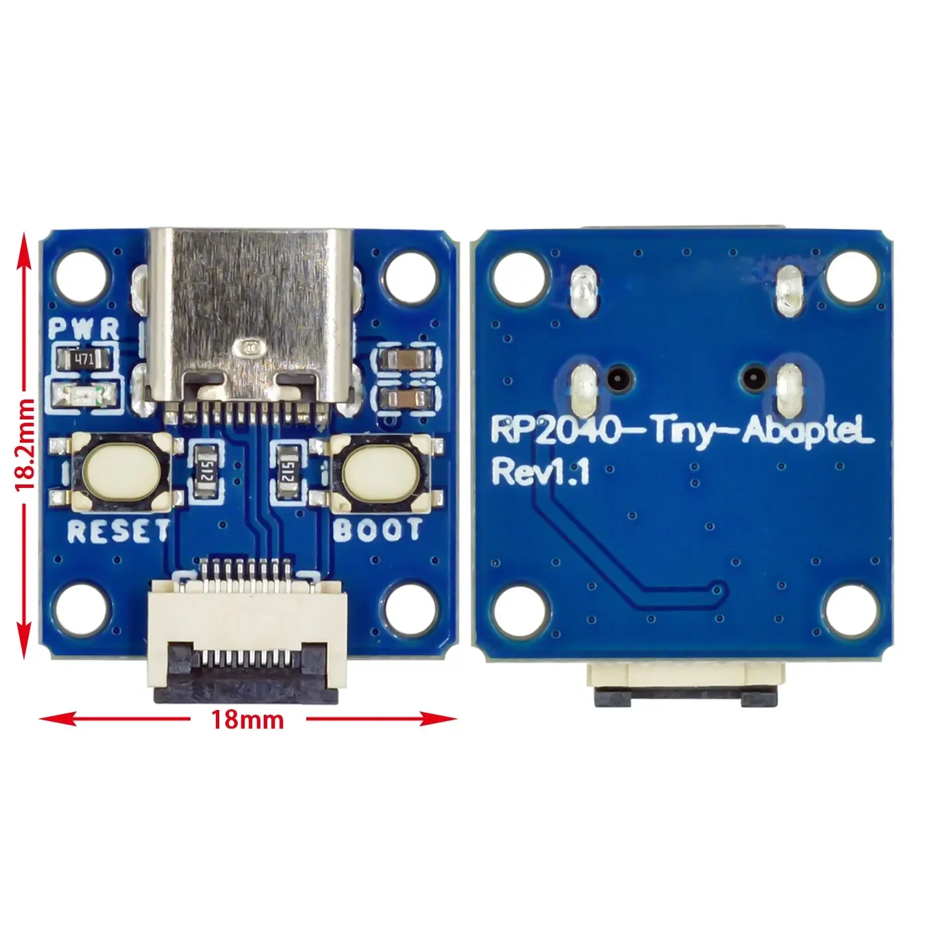 Imagem -03 - Módulo Placa de Desenvolvimento Minúsculo para Arduino Rp2040 Zero Usb tipo c Interface 264kb Sram 2mb Flash Raspberry pi Pico Rp2040