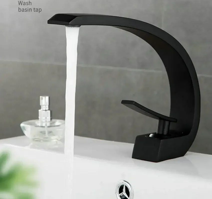 

Черный смеситель для ванной комнаты в стиле ретро — винтажный смеситель для раковины с одной ручкой, смеситель для горячей/холодной воды