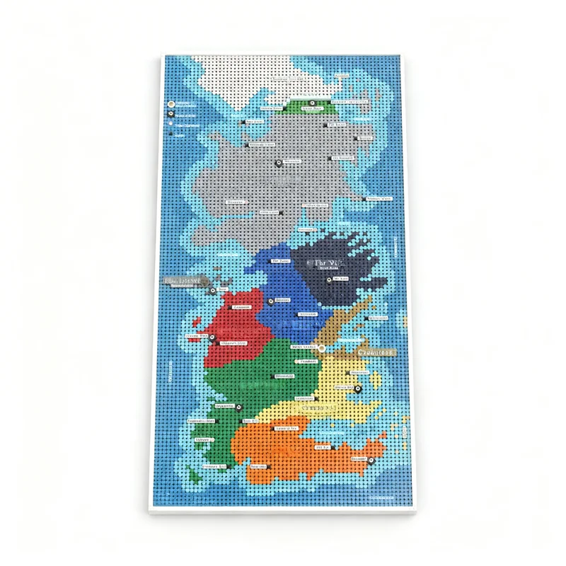 17900pcs MOC Map Westeros Game Thrones Model Building Blocks Architecture Kids Idea Brick Assemble Education Christmas Gifts Toy