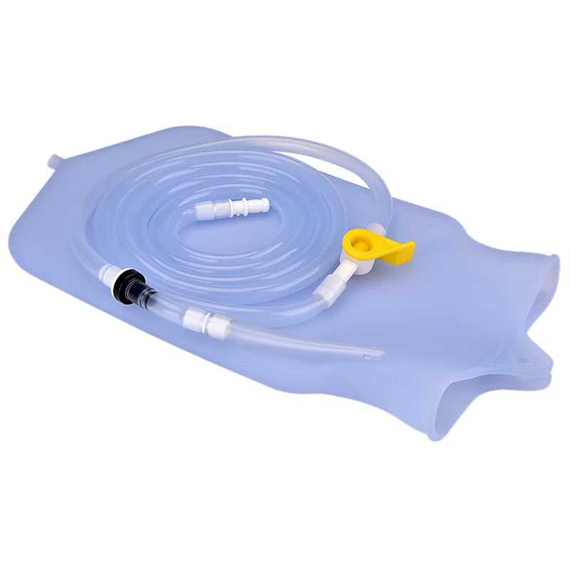 

4X 2000Ml Constipation Flusher Feminine Hygiene Enema Bag Sets For Colon Cleansing Silicone Hose Health Anals Vaginas
