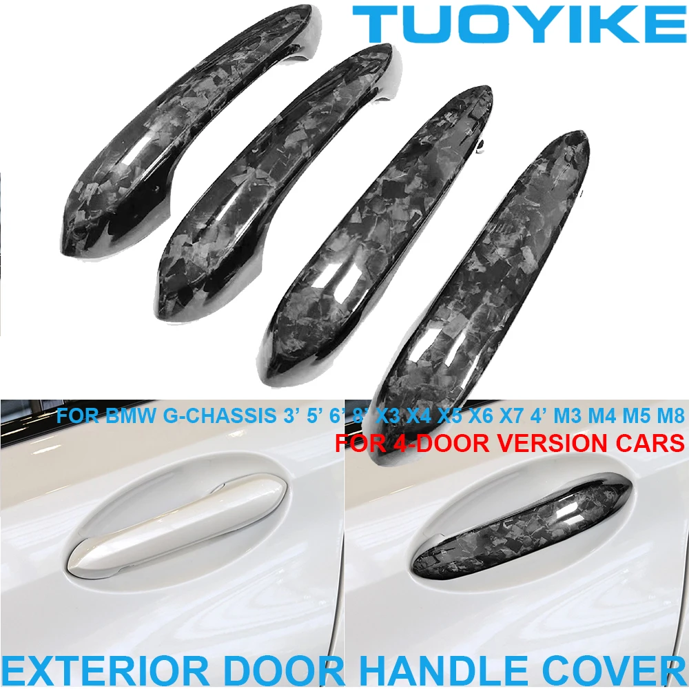 

Forged Carbon Fiber Exterior Door Handle Cover Trim For BMW G20 G30 G32 X3 X4 X5 X6 X7 M3 M4 M5 M8 X3M X4M X5M X6M G01 G02 G05