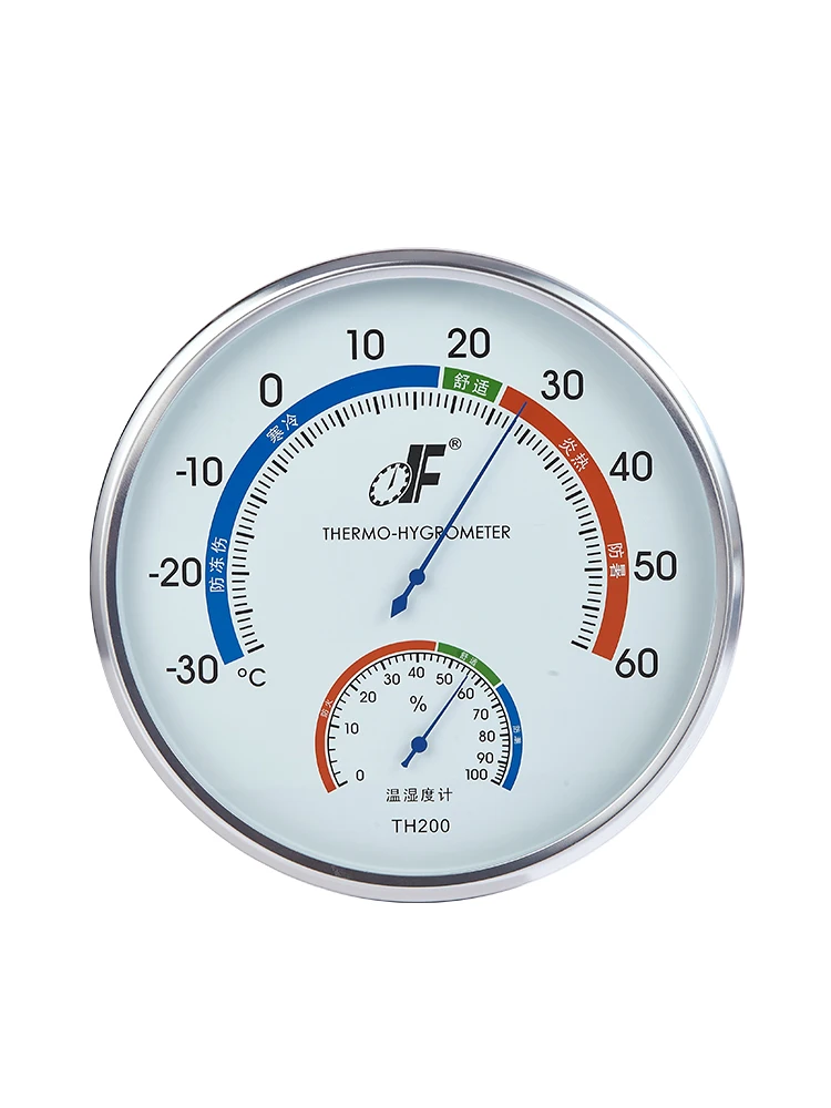 

Thermometer high precision industrial warehouse workshop pharmacy laboratory refrigerator hanging bimetal hygrometer round