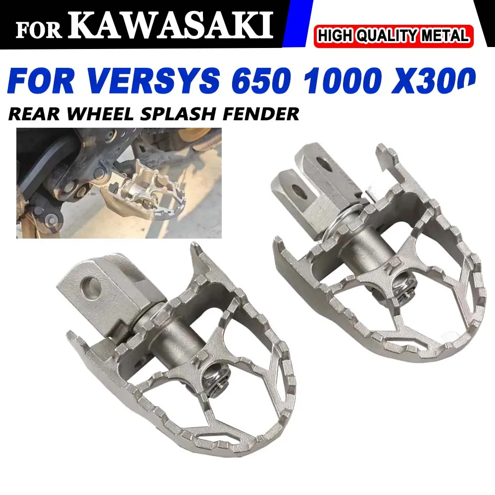 For Kawasaki Versys 650 1000 KLE KLE650 KLZ1000 Versys X300 Accessories Widen Footrest Footpegs Foot Pegs Pedals Foot Rest