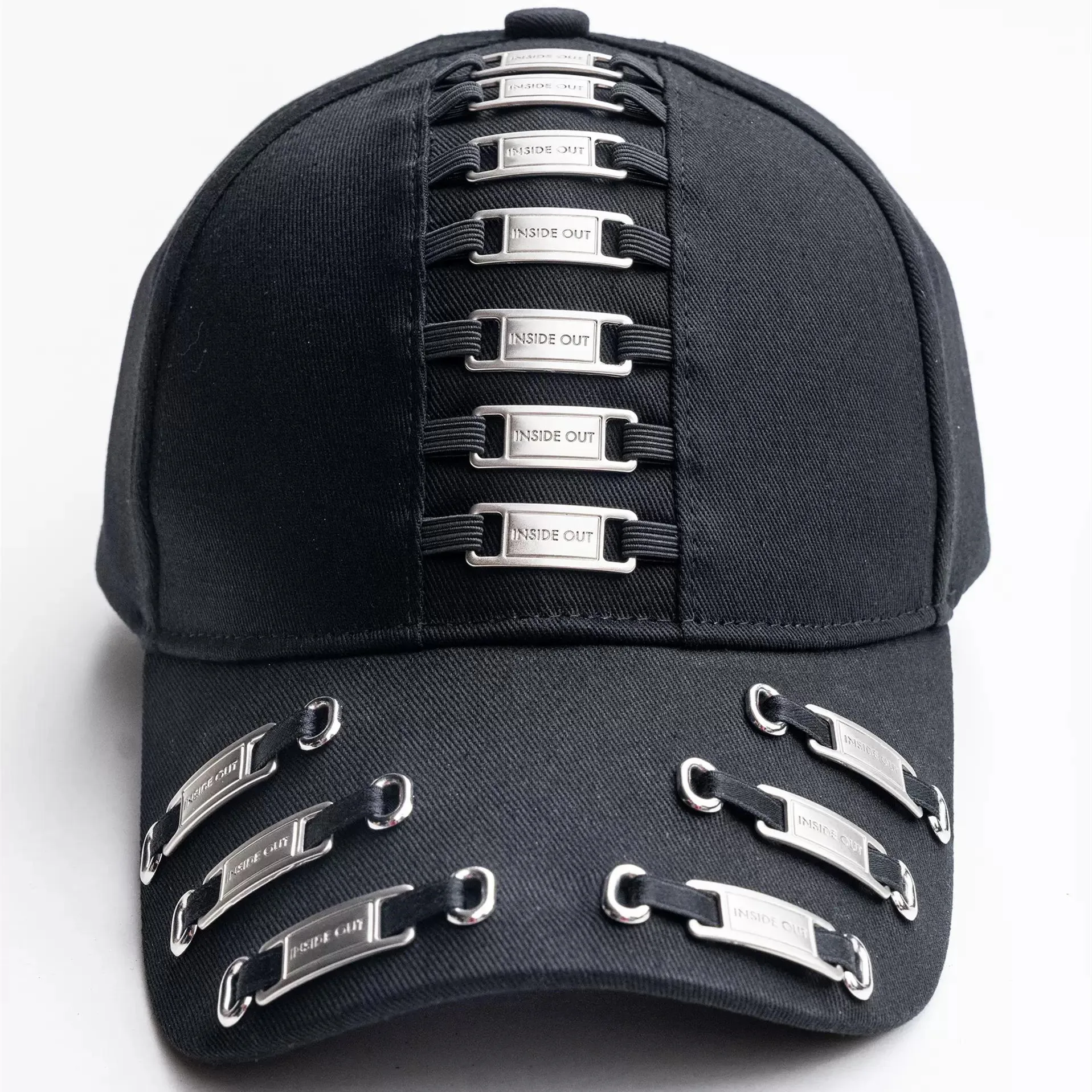 2024 Hip Hop Techwear Baseball Cap Unisex Black Cotton