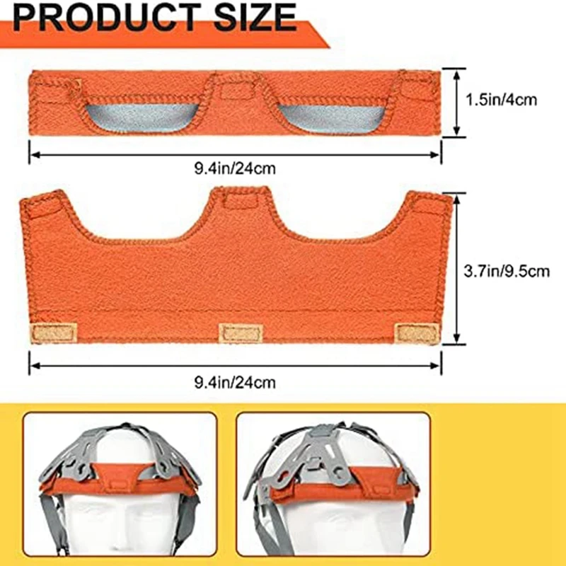 Hard Hat Sweatband Liners Helmet Welding Antiperspirant Belt Sweatband Air Cushion Sweatband Helmet Comforter Pad (24Pc)