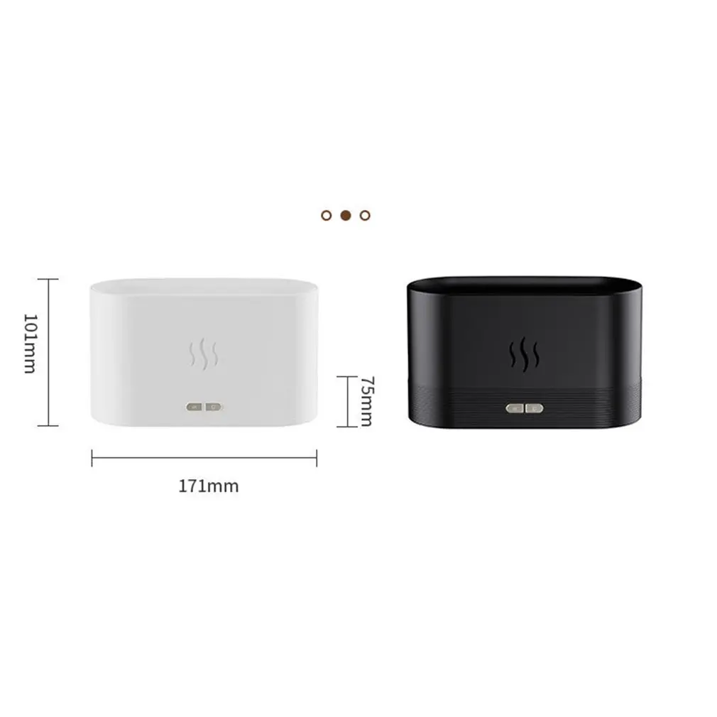 USB Hương Thơm Khuếch Tán Tinh Dầu Siêu Âm Thanh Mô Phỏng Ngọn Lửa Đèn 7 Màu Xông Phòng Ngọn Lửa Đèn Máy Khuếch Tán Tinh Dầu Phun Sương Tạo Ẩm Không Khí Cho Văn Phòng Nhà Xe Ô Tô