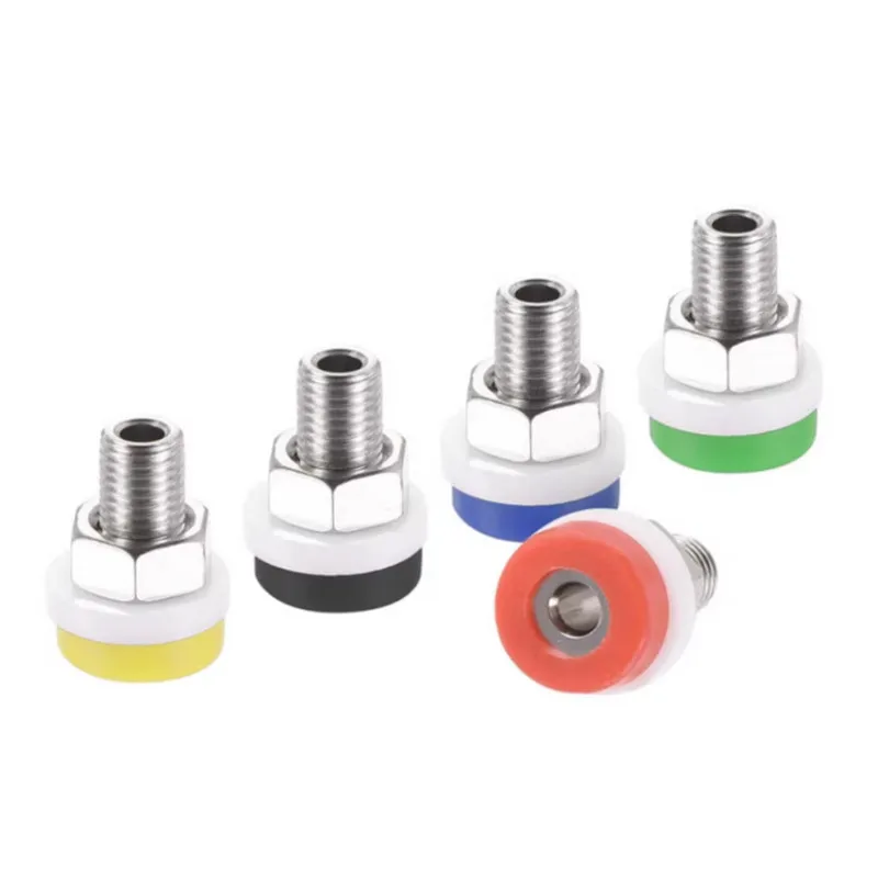 10Pcs Brass 2mm Banana Socket Jack for 2mm Banana Plug Test Connector 5 Colors
