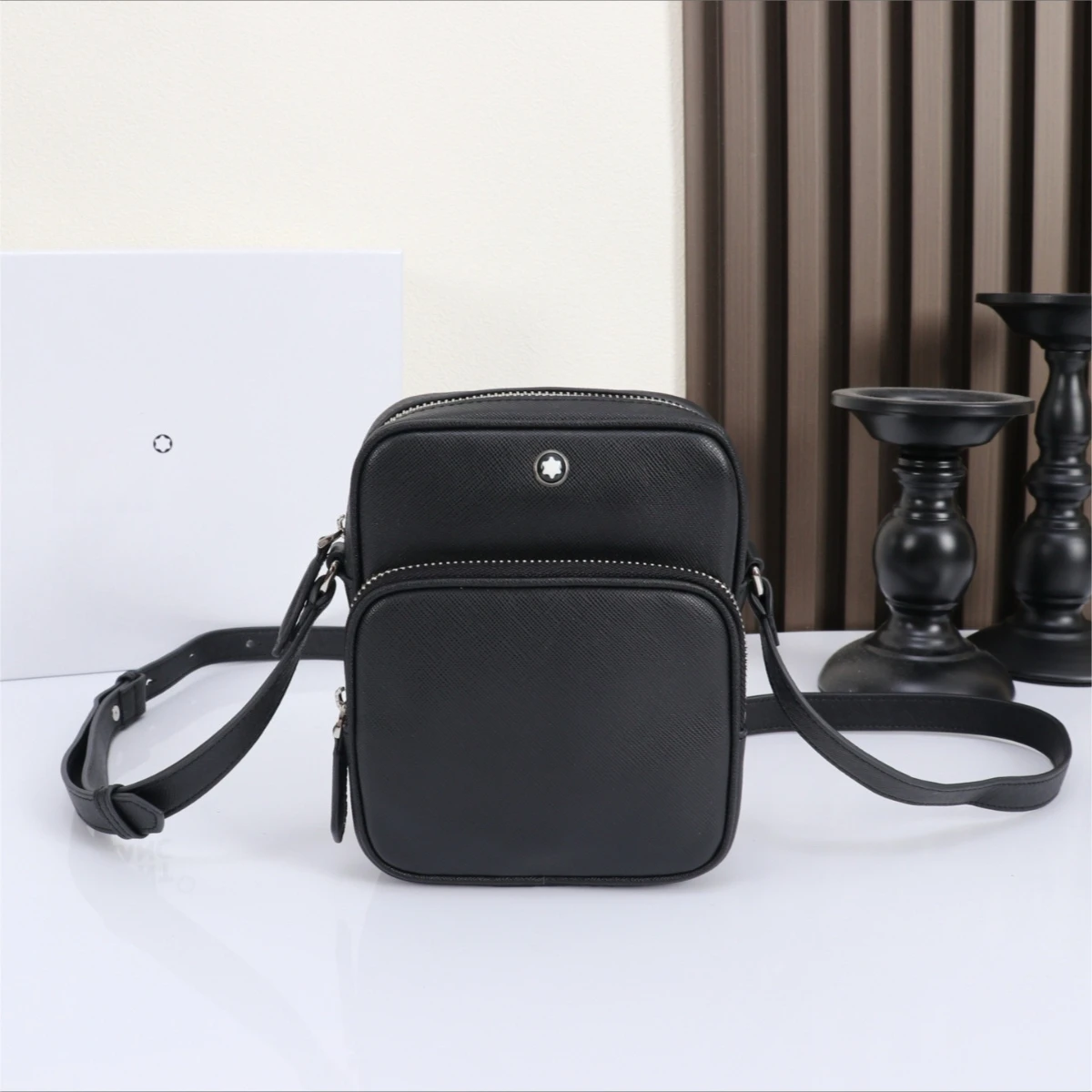 

Mens Crossbody Bag Artisan Series Classic Business Casual Calfskin Mini Messenger Bag Handbag Business Shoulder Bag Travel Pouch