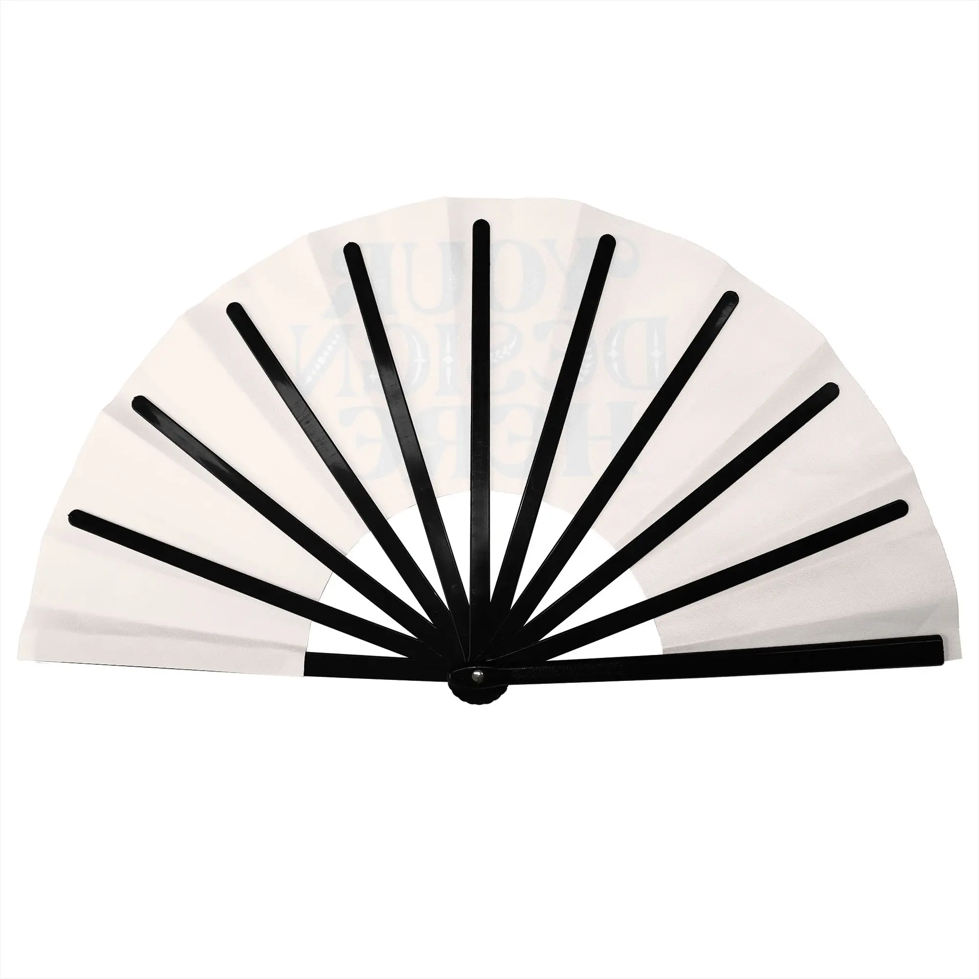 Customized Custom Your Image Logo Text Portable Pocket Fan Camping  Polyester Folding Fan Chinese Dance Handheld Cooling Fans