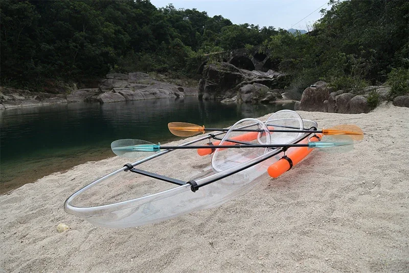 Transparent  kayak 2-person kayaking double person fishing boat kayak