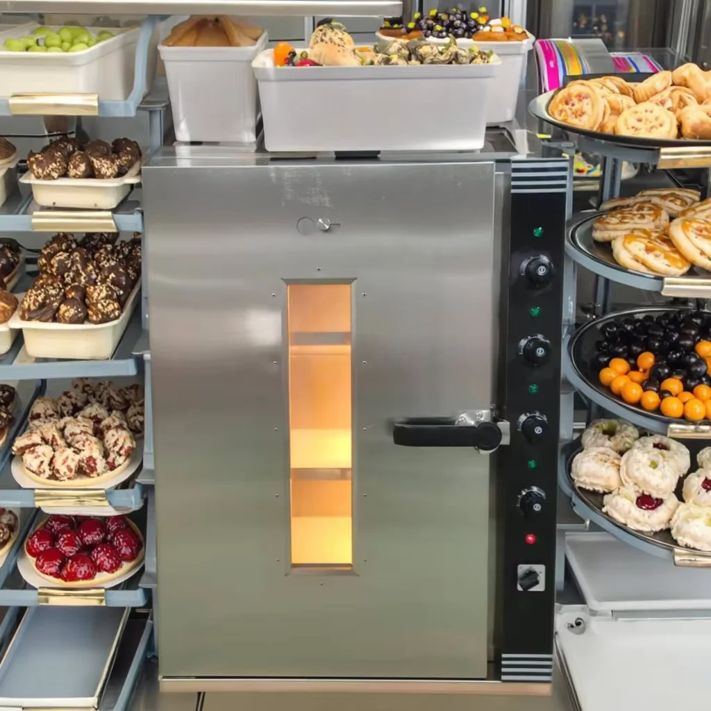 Commercial electric three-layer three-tray baking soda sourdough bread oven for bakeries using a 3100-watt high-power bread