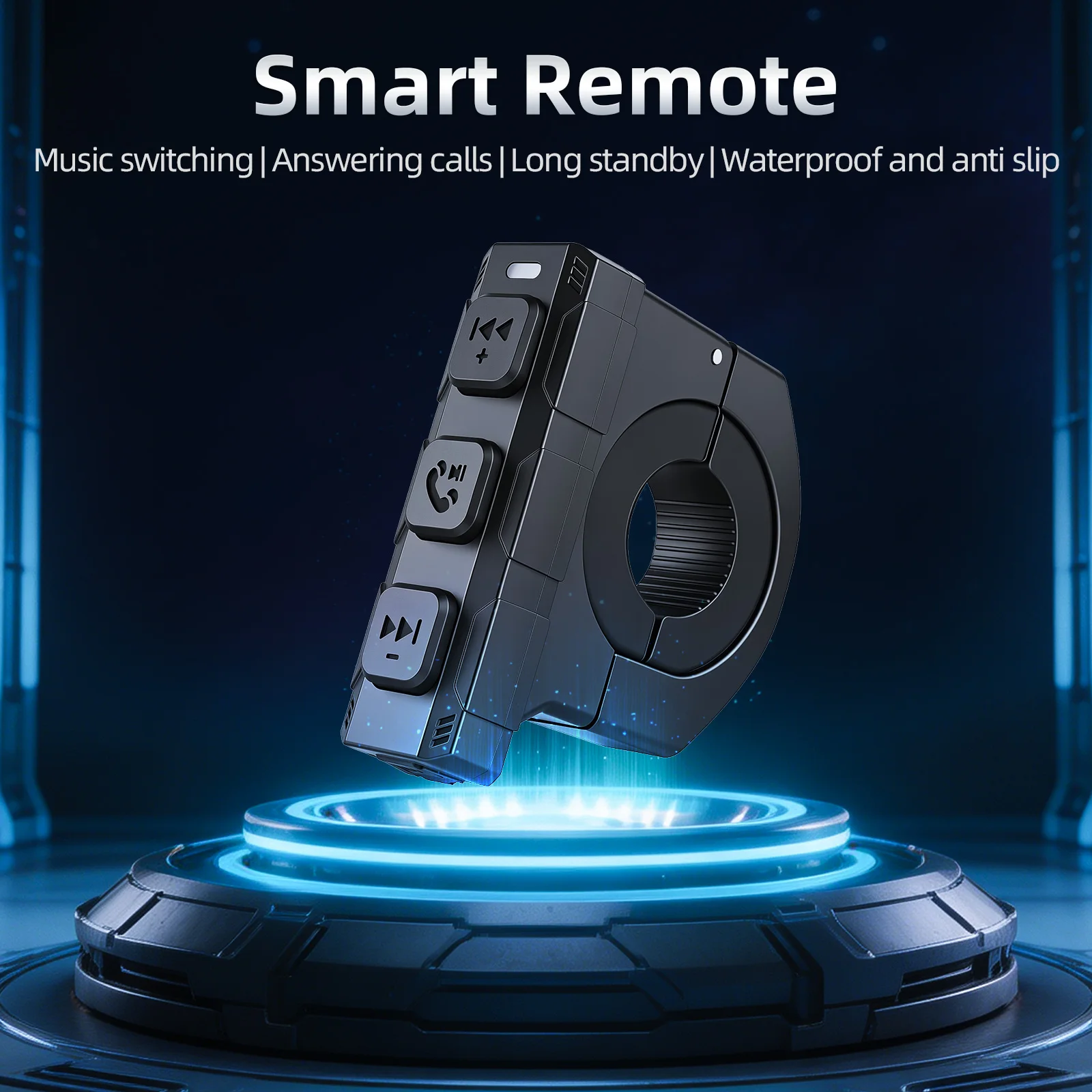 Handlebar Remote Control For Motorcycle Bluetooth-compatible Wireless Media Button Remote Controller for IOS Android Phone K0245