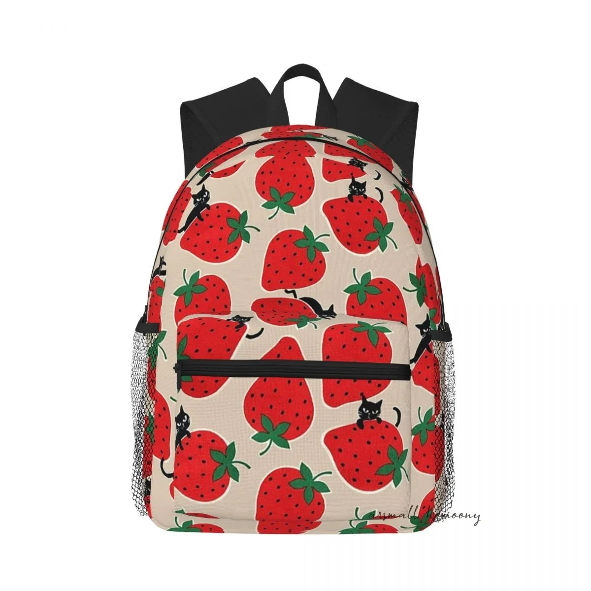 

Дорожный рюкзак Strawberry, сумка для студенческой книги для мужчин и женщин, легкие повседневные сумки для занятий спортом на открытом воздухе, пешего туризма, кемпинга