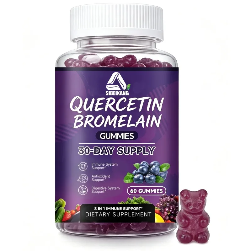 Quercetin Pineapple Proteinase Soft Candy - Immune, Antioxidant, Digestive Health Support