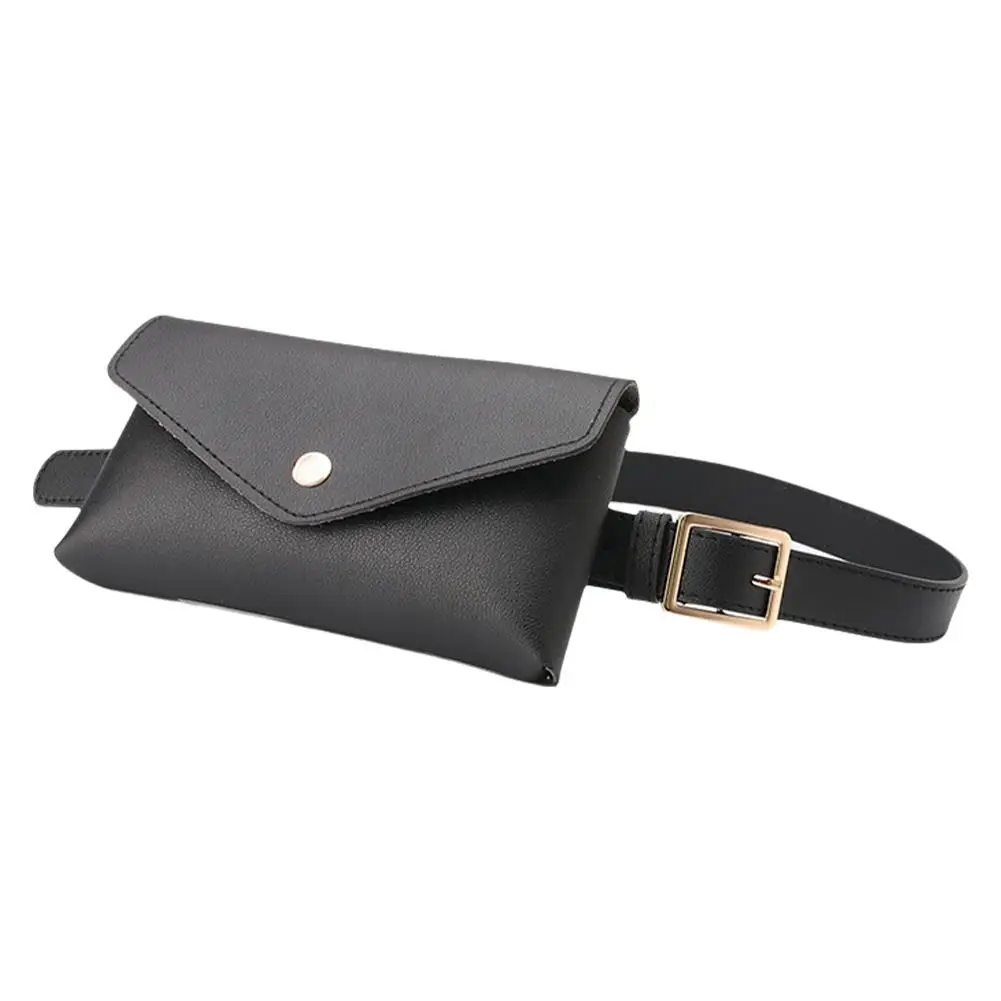 Neue Frauen Taille Taschen PU Leder Fanny Pack Brust Tasche frauen Gürtel Mode Pin Schnalle Dünnen Gürtel Tasche – Detail 24