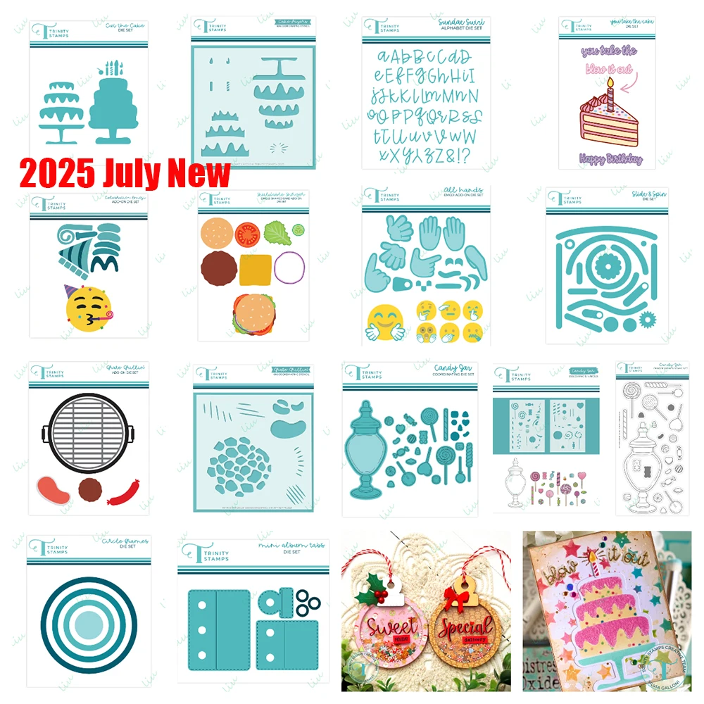 إطارات دائرية كعكة الحلوى جرة قطع معدنية يموت Stamps والإستنسل DIY بها بنفسك ألبومات مجلة اليدوية هدية عيد 2025 يوليو جديد #1