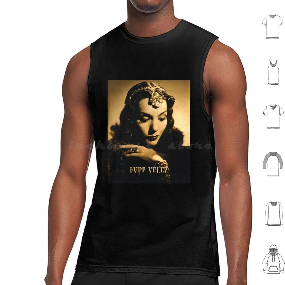 Lupe Vélez Tank Tops Vest Sleeveless Lupe Vélez Mexican Actress Dancer Singer Golden Age Of Hollywood Cinema Film Star Movie