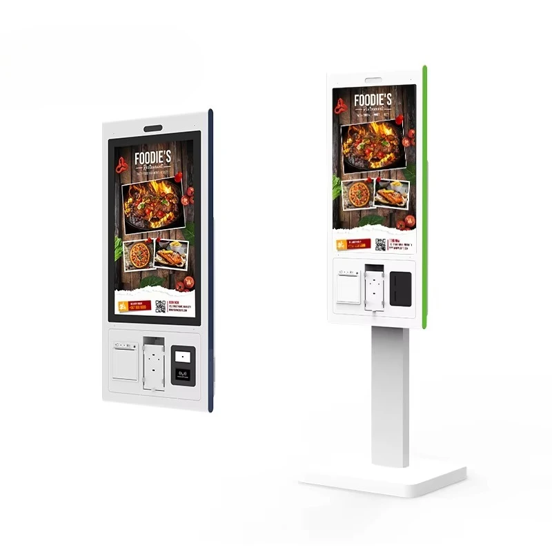 Interactive Self-Order Payment Kiosk Restaurant Automatic Touch Screen Monitoring Cash Register
