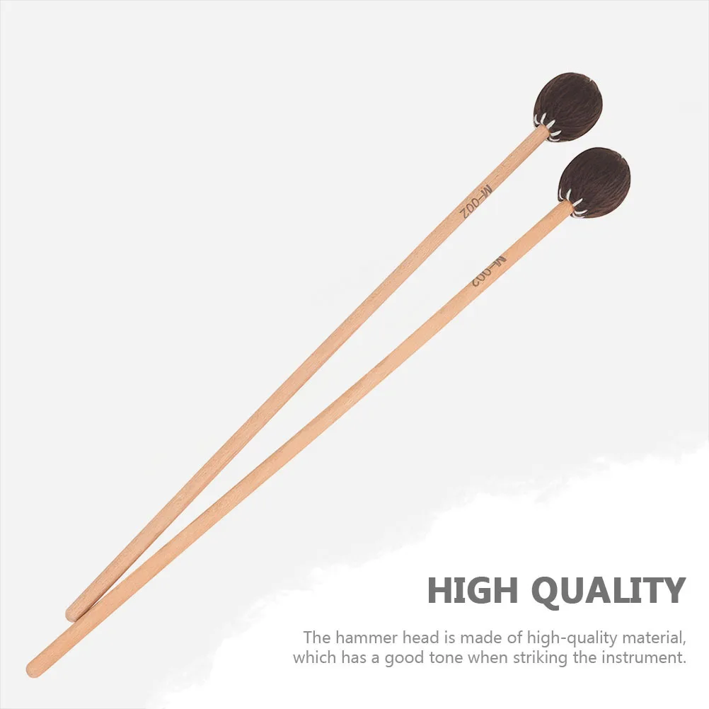 

2Pcs Professional Marimba Hammers Hardwood Maple Drumsticks Excellent Tone Resistant to Cracking Great for Percussion Ensemble