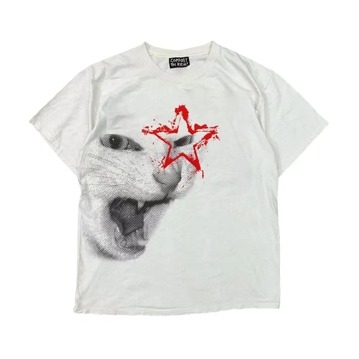 

2025 new to the warehouse tide brand T-shirt versatile short-sleeved pure cotton street crew neck TYK street top