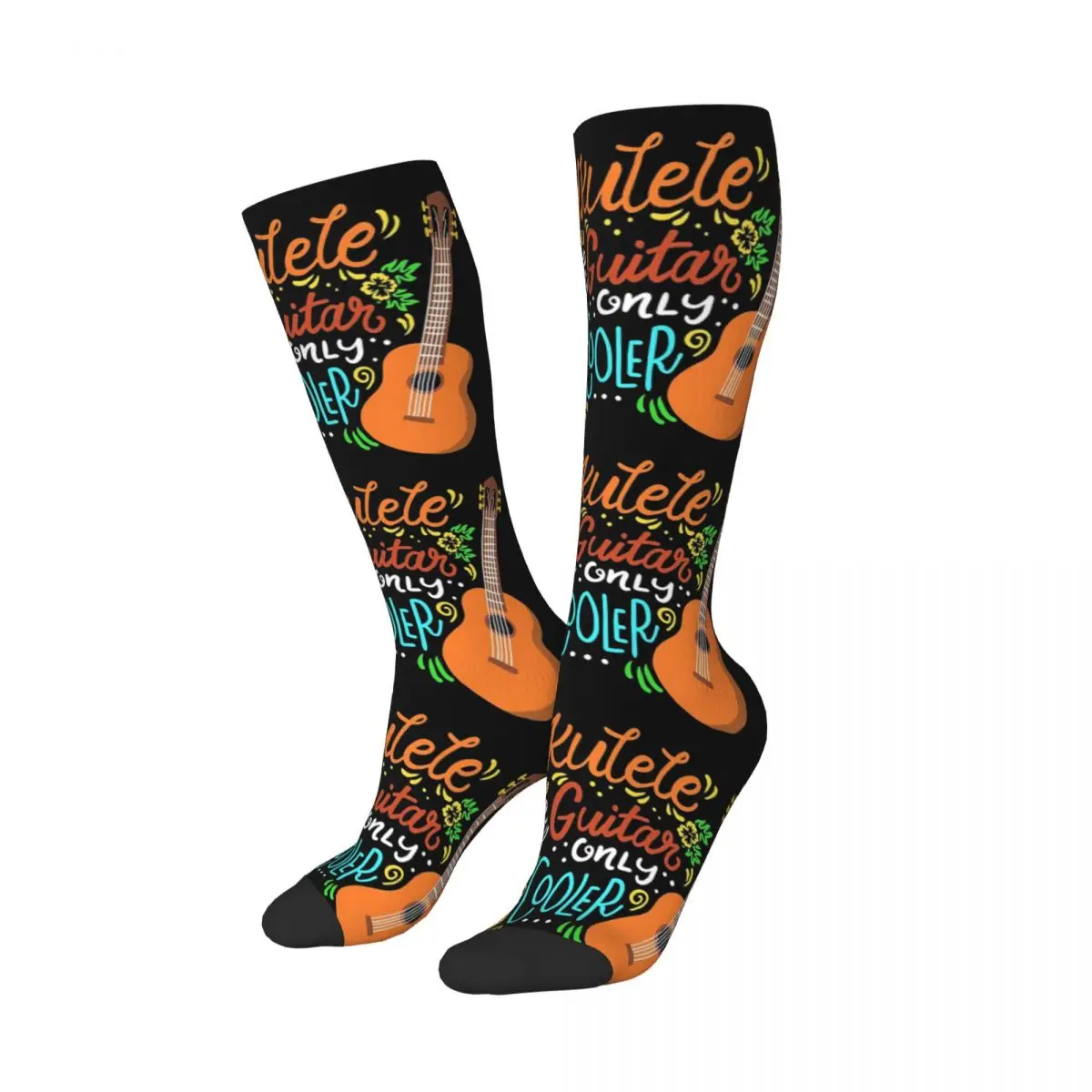 

Ukulele Like Guitar Only Cooler Music Musician Socks Sweat Absorbing Stockings All Season Long Socks for Unisex Christmas Gifts