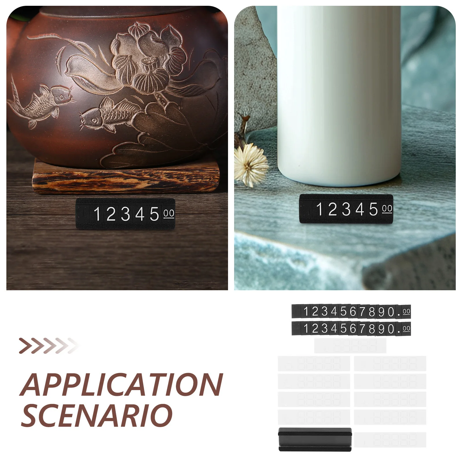 1 مجموعة سعر عرض مكعب الحديد قابل للتعديل الأسعار العلامات للمجوهرات متجر بيع بالتجزئة تسمية حامل كتل التجزئة مكعبات الأرز #2