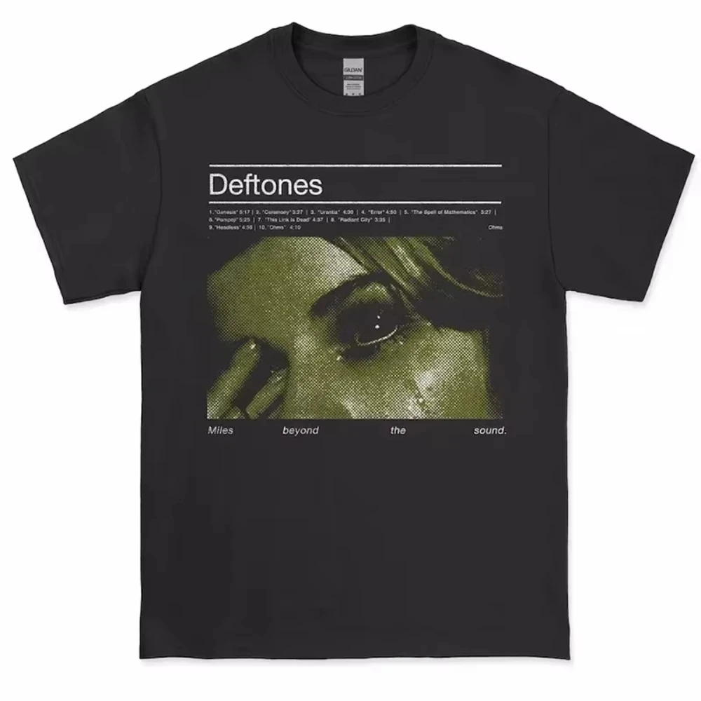 

Deftones футболка мужская высококачественная хлопковая футболка модная женская футболка с коротким рукавом в стиле панк-музыка металлическая американская футболка летняя рубашка
